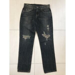 Carmar Matt Baggy Distressed Mid Rise Non Stretch Jeans